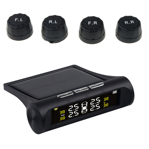Σύστημα παρακολούθησης πίεσης ελαστικών TPMS, Σετ 4 ηλιακών αισθητήρων αδιάβροχων