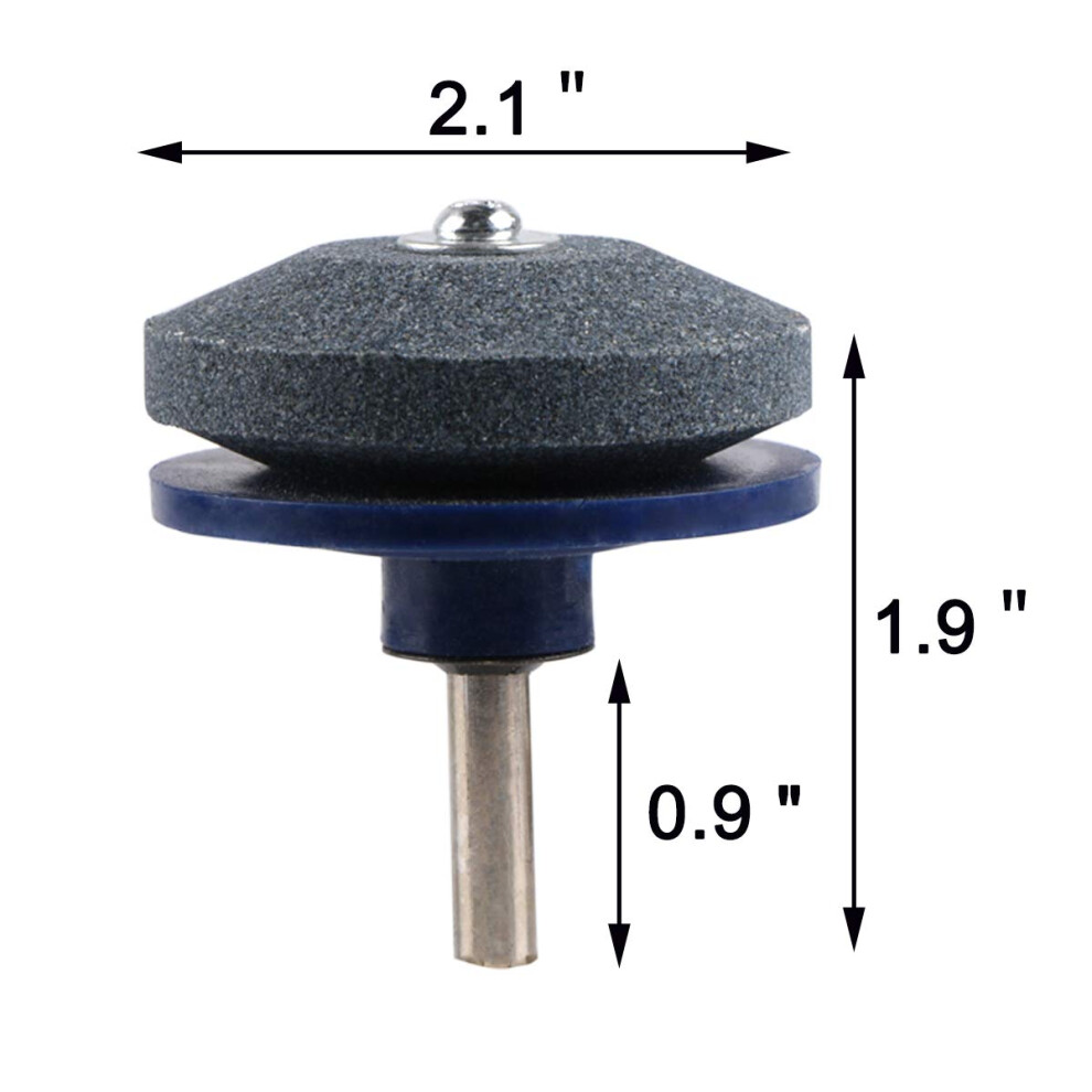 Grinding Stone Lawn Mower Sharpener, Corundum Material Automatic Sharpening Tool For Power Drill Or Hand Drill, Enhance Mower Performance By 9128293526401