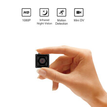 HD1080P Mini-Kamera für die Heim- und Bürosicherheit, verbesserte Nachtsicht und Bewegungserkennung, superkleine versteckte Spionagekamera mit