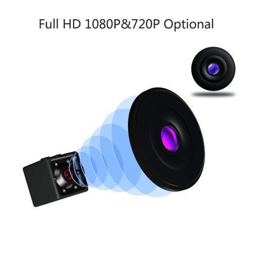 Tiny Security Camera, 1080P HD Resolution, Enhanced Night Vision, Privacy Emphasized, 60 Minutes Operation Time, Loop Recording, Portable Small 1