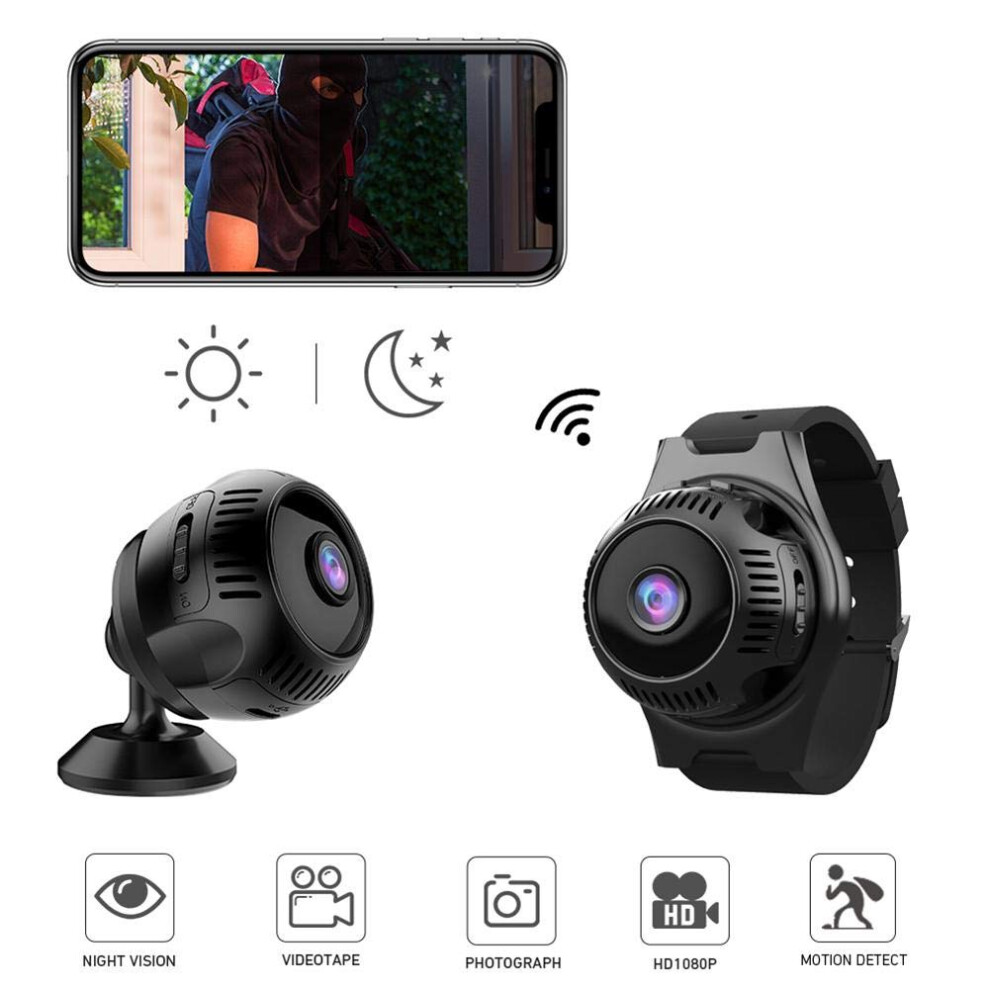 Wireless Wifi Camera, Compact Size For Discreet Placement, Magnetic Adsorption For Secure Mounting, Improved Night Vision For Enhanced Visibility 9340258512339