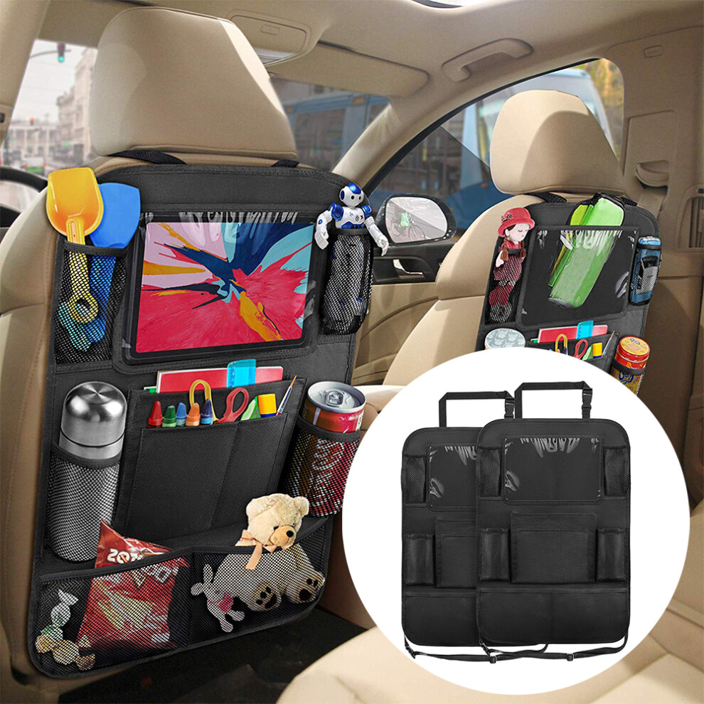 Effortless Car Management Solution, Car Backseat Organizer, Tablet Holder For Entertainment, Storage Pockets For Versatile Needs, Seat Back Protector 9128293526777