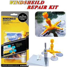 Windschutzscheiben-Reparaturset, hochentwickelte Harzformel für schnelle und effektive Reparatur, geeignet für kleine Steinschläge und Risse unter