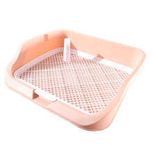 Whelp toilet, for small and mediumsized dogs, indoor and outdoor accessories, elevated enclosure, dog toilet, pet urinal, pink