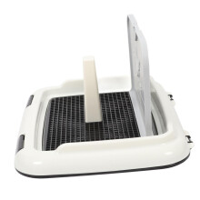 Dog potty with walls, nonslip toilet training pad for large and small dogs, splashproof, multifunctional pet toilet.