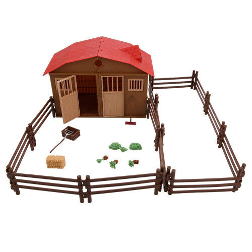 Simulation Mini Farmhouse Scene Model Farm Scene Model Display Farm Toy Accessory Set