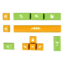 12 toetsen OEM-profiel Keycaps PBT Dye Sub Space Voer