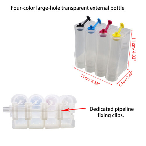 Système d'alimentation continue en encre pour imprimantes, kit 1