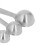 Ensemble de 6 cuillères doseuses en acier inoxydable, argent 7