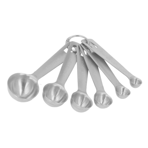 Ensemble de 6 cuillères doseuses en acier inoxydable, argent 2