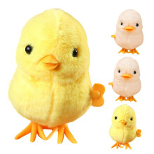 4 Pieces Jumping Chicken Toy Bouncing Toys for Livestock Holiday Toys WindUp Toys for PullBack Toys Plastic Sorted Color