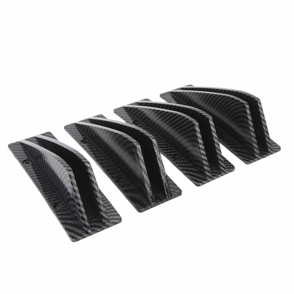 4Pcs Car Rear Spoiler Diffuser Lip Wing Splitter Universal Fit For 1 Series E90 E91 9341368737216