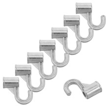 8Stk Metall Halter: Robuste Kleiderstangen Haken Silber