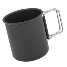 Aluminiumlegierung Campingbecher mit faltbarem Griff 350ML tragbarer Becher für Wandern & Reisen