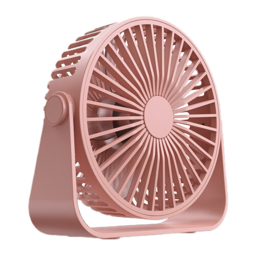 Ventilateur de bureau alimenté par USB, mini ventilateur-Rose