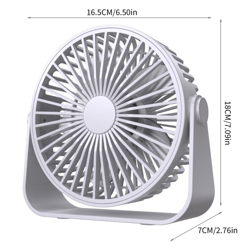 Portable Desktop Table Fan 360 Adjustment Personal Mini-Pink 1