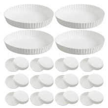200Ud Tapas Blancas De Papel Para , Uso En Casa Y Eventos