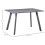 Homcom HOMCOM Modern Rectangular Dining Table with Metal Legs Indoor, Dark Grey 3