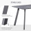 Homcom HOMCOM Modern Rectangular Dining Table with Metal Legs Indoor, Dark Grey 4