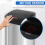 Homcom HOMCOM Automatic Sensor Dustbin Stainless Steel Rubbish Waste Bin Trash 20L 5