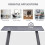 Homcom HOMCOM Modern Rectangular Dining Table with Metal Legs Indoor, Dark Grey 6