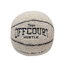 Basketball Pillow 9.8in UltraSoft Plush Cushion for Kids Adults Sports Fans Home Decor Beige