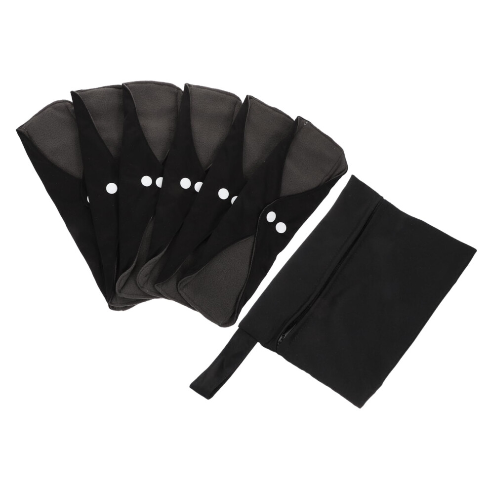 Reusable Menstrual Pads LeakProof Washable Sanitary Napkin Set with Snap Closure EcoFriendly