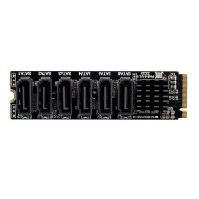 Carte SSD pour contrôleur M.2 Pcie, 6 ports Sata III 6 GB/S,