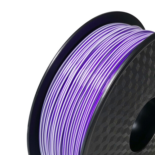Filament PLA consommable en soie pour impression-Violet blanc