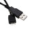 Adaptateur de connecteur de câble séparateur d'extension USB 4