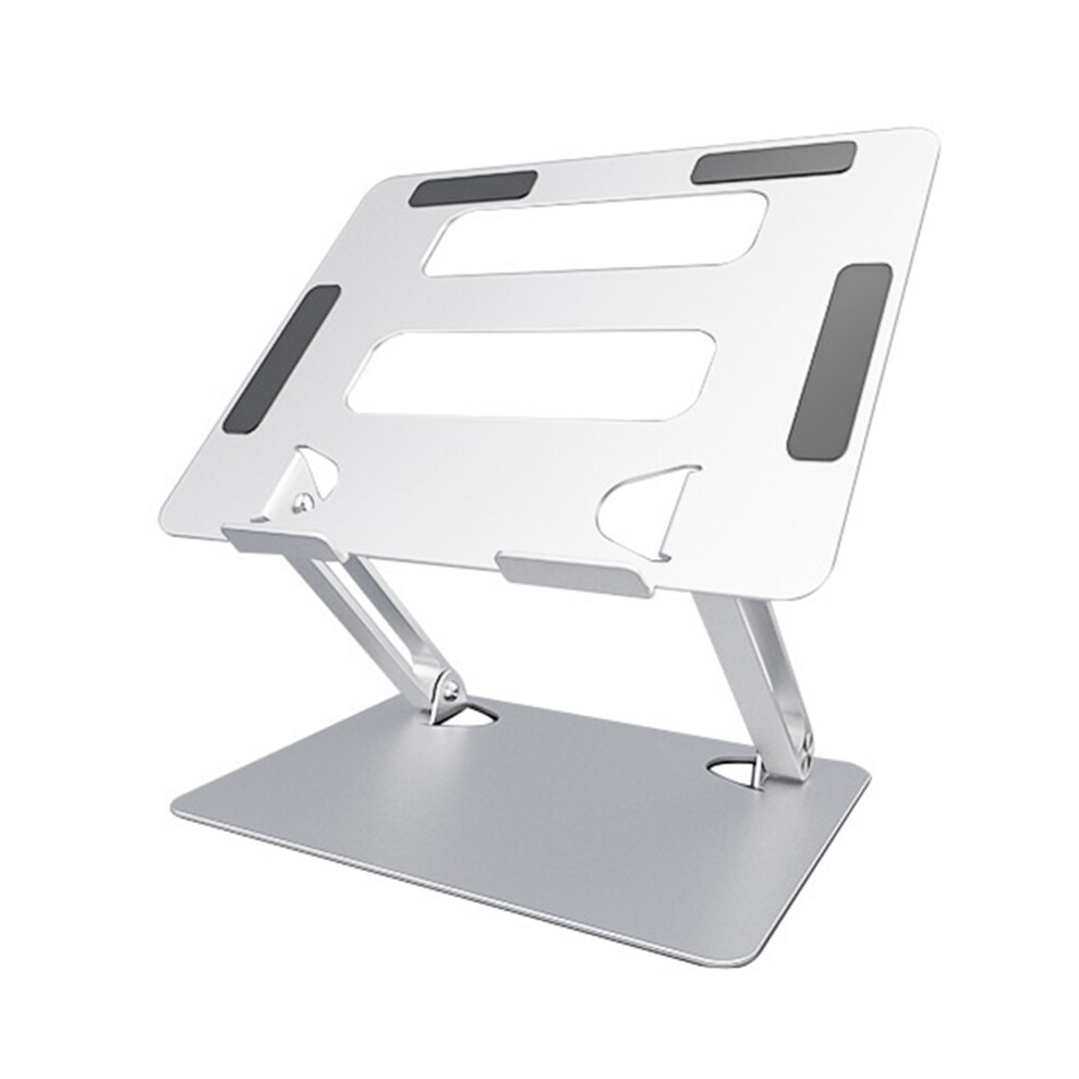 Height Adjustable Laptop Stand Ergonomic Aluminum Riser- Silver 7732000512346