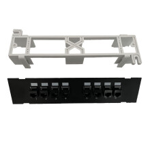 Coupleur Keystone Rj45 Cat6 à 8 Ports, support de réseau à- Noir