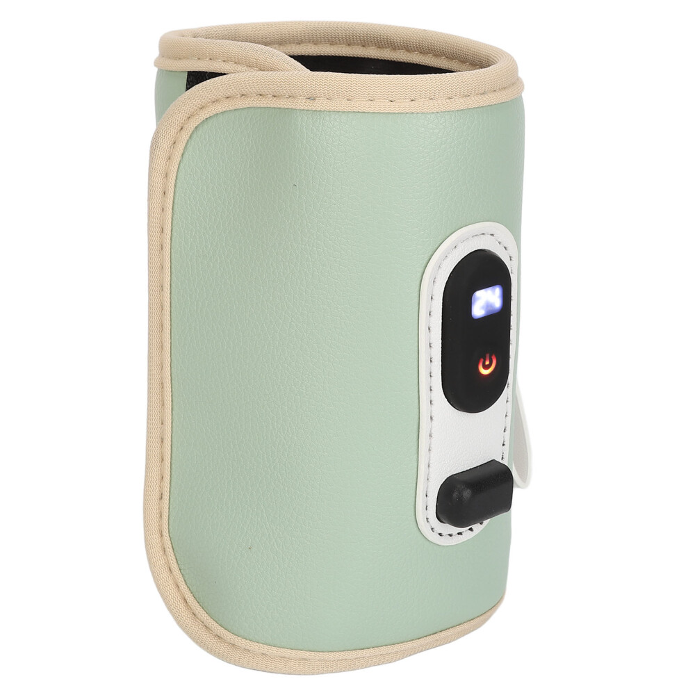 Waterproof USB Milk Bottle Warmer Bag, 5-Temp, 30x14cm, Green