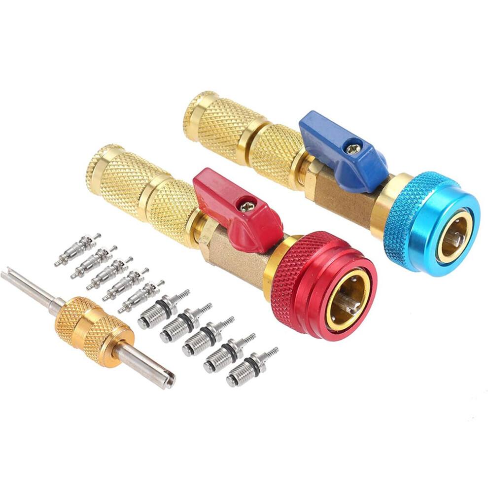 Ventil Core Tool Set For Quick Removal And Installation Of R134a Valve Cores, Tool For Removing Brass Textures, Air Conditioning Part. 9426802359435