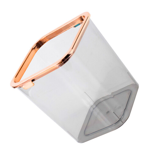 Desktop-Mülleimer, transparenter Look, 2