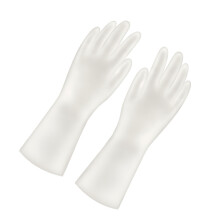 Langlebige PVC-Haushaltshandschuhe für die Küchenwäsche, Größe L