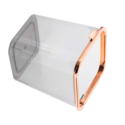 Desktop-Mülleimer, transparenter Look, 1