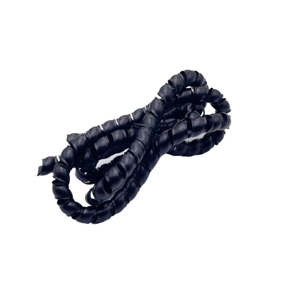 Spiral Protection Wire Organizer Cable Sleeve Spiral Wrap (Black, 18Mm, 5M) 9365049012379