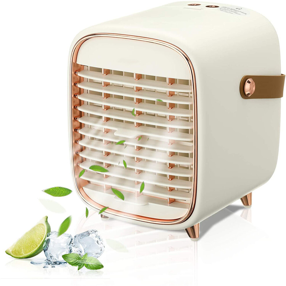 Energy Saving Portable Air Conditioner Fan, Ultra-Quiet Multi-Function Evaporative Ac With Rechargeable Battery, Your Personal Space Cooling 9468298519382