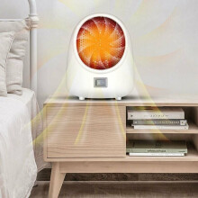 Portable Heater Fan for Indoor Use, Electric Space Heater with PTC Ceramic Heating and Adjustable Heat Settings, 400W Compact Quiet Heating Unit with