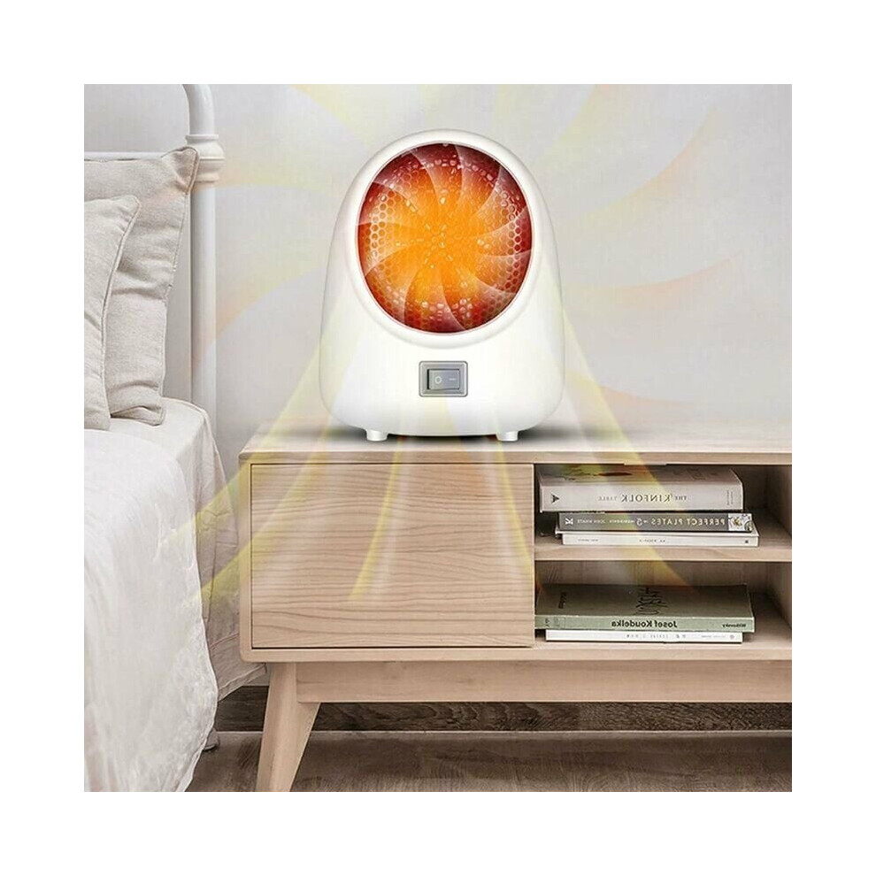 Indoor Use Electric Heater, Portable Heater Fan With Energy Efficient Ptc Ceramic Heating And Quiet Operation, 400W Compact Unit With Even Heat Distri 9468298169068