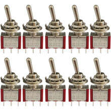 Interrupteur à bascule ON ON, configuration 4PDT pour commande de circuit avancée, interrupteur à bascule étanche SPDT avec une puissance