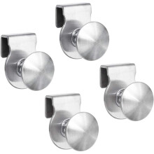 Adjustable Screw Glass Door Knob, Zinc Alloy Pull Handle With No Drill Installation For Display Cabinets, Wine Cabinets