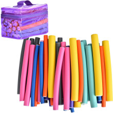 Salon-Quality Heatless Curling Rods, Multicolored Flexible Hair Rollers, Lightweight Foam Protects Your Hair from Heat Damage, Comfortable to Sleep On