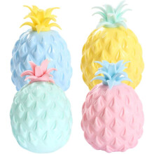 Novelty Pineapple Squeezer, Anxiety Ease Stress Balls For Playful Relaxation, Vibrant Party Souvenirs (Set Of 4)