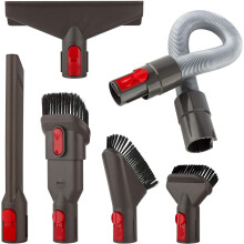 Libérez tout le potentiel de votre aspirateur Dyson grâce à notre kit d'accessoires 6 en 1, comprenant un tuyau d'extension flexible pour une