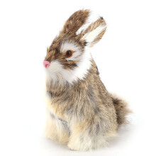 Adorable Realistic Furry Easter Bunny, Premium Quality Decorations For Home, Office Fun, And Desktop Gift