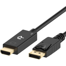 Kábel pre zvuk a video s vysokým rozlíšením, prevodník Displayport na HDMI s univerzálnou kompatibilitou, rozšírená pracovná plocha alebo