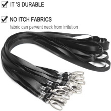 Lanières de qualité professionnelle, lanières en matériau de haute qualité avec crochet pivotant pour cartes d'identité, tissage durable pour