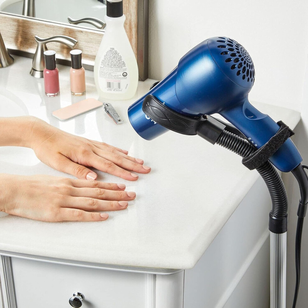 360 Degree Rotation Hair Dryer Stand, Adjustable Height with Sturdy Base, Perfect for Personal Use at Home, Professional Salon Use, and Pet Grooming